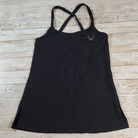 Lucas Hugh London Black Performance Cross Back Tank Size XS Extra Small - Picture 3 of 9